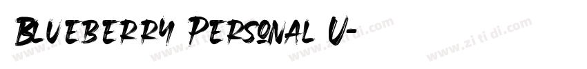 Blueberry Personal U字体转换